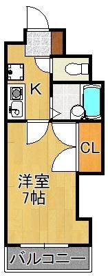 エレガンス折尾の間取り画像