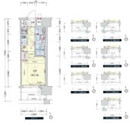 プレサンス玉造駅前の間取り画像