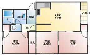 ロイヤルハイツの間取り画像