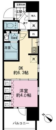ライオンズ横濱関内レジデンスの間取り画像