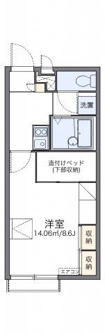 レオパレスパストラル葉山の間取り画像