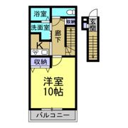 アンプルールリーブル緑陽の間取り画像
