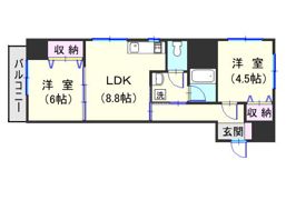 リードインアイエスヒラノの間取り画像