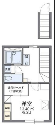 レオパレスリベインの間取り画像
