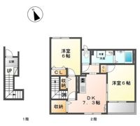 サンパレスⅦの間取り画像