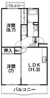 エクセルTSUJIの間取り画像