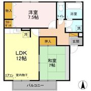 エルクレール Dの間取り画像