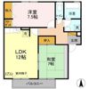 エルクレール Dの間取り画像