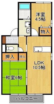 パームディアス陣の原の間取り画像