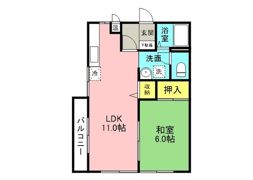 ビーライン来住の間取り画像