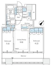CAPITAL GATE PLACE ザ・タワーの間取り画像