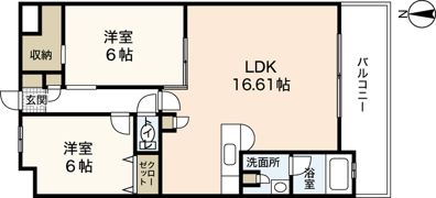 グリュック大野浦の間取り画像