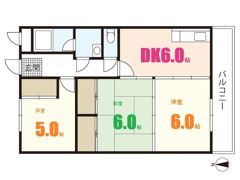 谷川マンションの間取り画像
