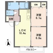アルバトロス空港通 B棟の間取り画像