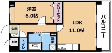 パレボヌールの間取り画像