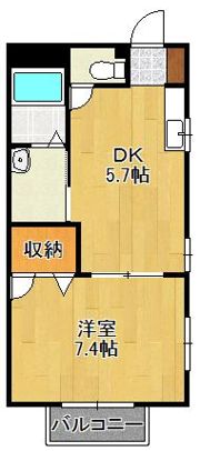 ドゥソレイユ21 A棟の間取り画像