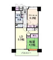 シャルマンフジアニエス本町の間取り画像