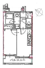 ルクレ初台の間取り画像
