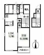フレシア北町Bの間取り画像