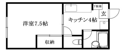 オックスフォードサーカス西一万の間取り画像