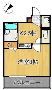 ヴィラアカデミアの間取り画像
