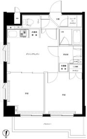 ルーブル大鳥居伍番館の間取り画像
