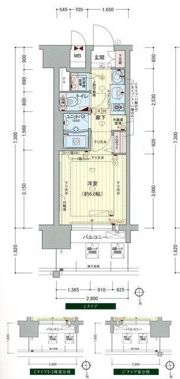 プレサンス難波元町の間取り画像