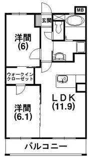 グランドール立野の間取り画像