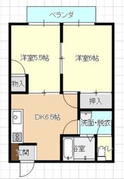 ニューシティナカムラ Bの間取り画像