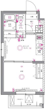 ユリカロゼAZ墨田イーストの間取り画像