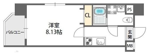 ドゥエリング梅田の間取り画像