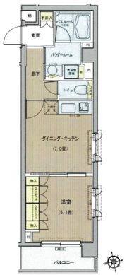 日神デュオステージ西荻窪の間取り画像