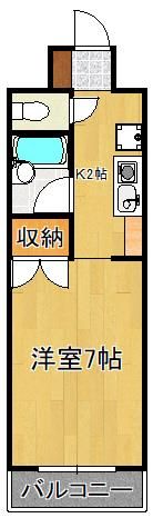 エヴァグレース小倉Iの間取り画像