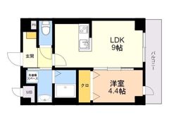 ホルツ博多駅前の間取り画像