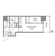 クオリタス日本橋浜町の間取り画像