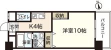 グロリアス十日市の間取り画像