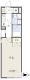 COZY茶屋ヶ坂の間取り画像