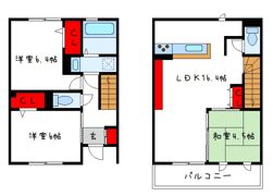 オースターアベリアの間取り画像