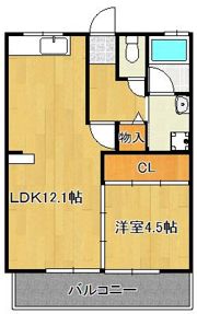 コーポ青山の間取り画像