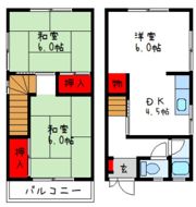 土塔町戸建の間取り画像