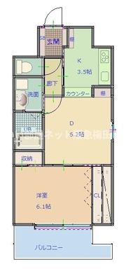ラグレース福島の間取り画像