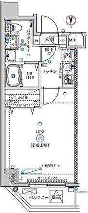 エスファルベプレスト東日暮里の間取り画像
