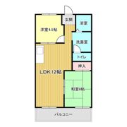 セジュール 水田の間取り画像