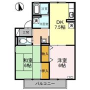 セジュール渡辺の間取り画像