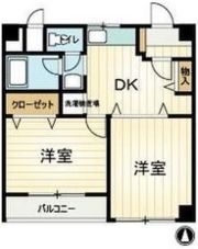 ハイツ小松の間取り画像