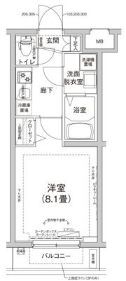 アイルプレミアム向島の間取り画像