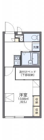レオパレス新富山Aの間取り画像