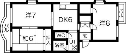 テラス台町の間取り画像