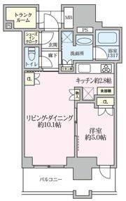 ブランズタワー梅田Northの間取り画像
