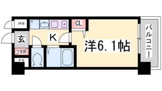 エステムコート神戸西Ⅱの間取り画像